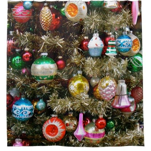 Weihnachtsfest Duschvorhang (Vorderseite)