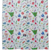 Weihnachtsfest Duschvorhang (Vorderseite)