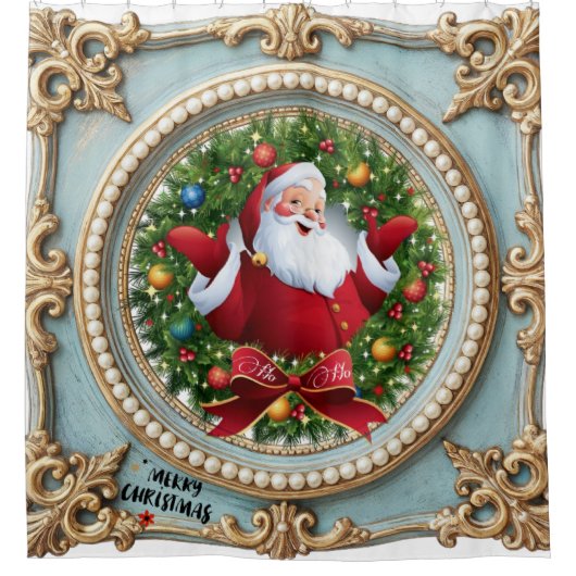 Weihnachtsfest  duschvorhang (Vorderseite)
