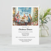 Weihnachtsfest Einladung (Stehend Vorderseite)