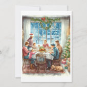 Weihnachtsfest Einladung (Rückseite)