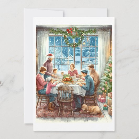 Weihnachtsfest Einladung (Rückseite)