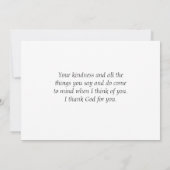 Weihnachtsfest Eukalyptus Berries Einfaches Kraut Dankeskarte (Rückseite)