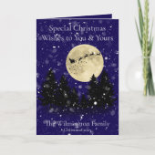 Weihnachtsfest Familie Weihnachtsabbruch Karte (Vorderseite)