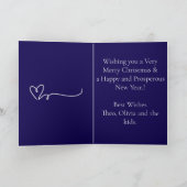 Weihnachtsfest Familie Weihnachtsabbruch Karte (Innenseite)