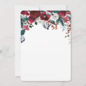 Weihnachtsfest Feiertag Einladung (Rückseite)