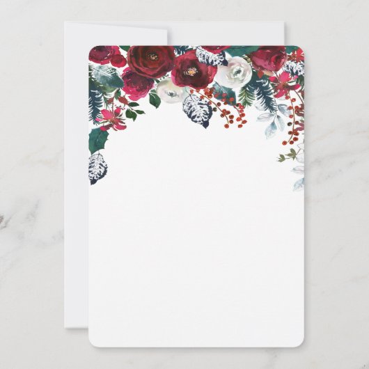 Weihnachtsfest Feiertag Einladung (Rückseite)