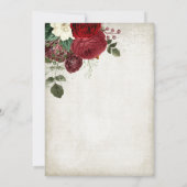 Weihnachtsfest Feiertag Einladung (Rückseite)