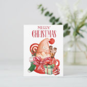 Weihnachtsfest Feiertagskarte (Stehend Vorderseite)