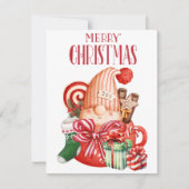 Weihnachtsfest Feiertagskarte (Vorderseite)