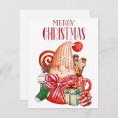 Weihnachtsfest Feiertagskarte (Vorne/Hinten)