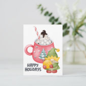 Weihnachtsfest Feiertagskarte (Stehend Vorderseite)