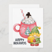 Weihnachtsfest Feiertagskarte (Vorne/Hinten)