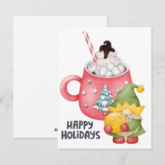 Weihnachtsfest Feiertagskarte (Vorne/Hinten)