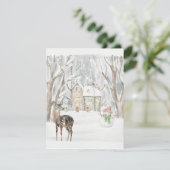 Weihnachtsfest Feiertagskarte (Stehend Vorderseite)