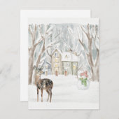 Weihnachtsfest Feiertagskarte (Vorne/Hinten)