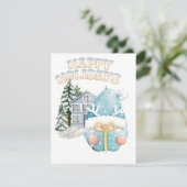 Weihnachtsfest Feiertagskarte (Stehend Vorderseite)