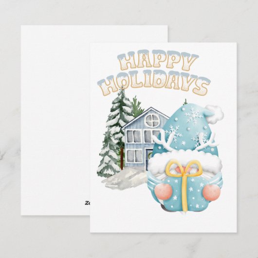 Weihnachtsfest Feiertagskarte (Vorne/Hinten)