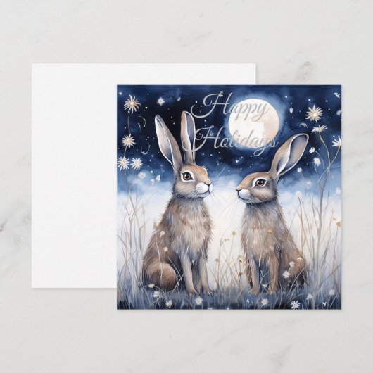 Weihnachtsfest Feiertagskarte (Vorne/Hinten)