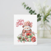 Weihnachtsfest Feiertagskarte (Stehend Vorderseite)