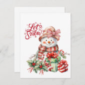 Weihnachtsfest Feiertagskarte (Vorne/Hinten)