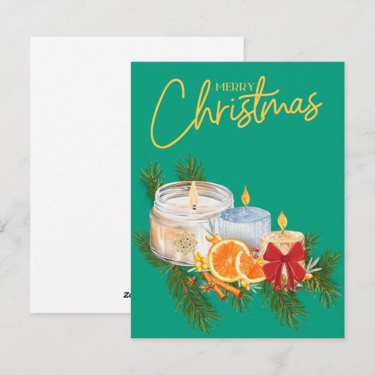 Weihnachtsfest Feiertagskarte (Vorne/Hinten)