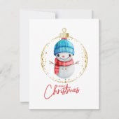 Weihnachtsfest Feiertagskarte (Vorderseite)