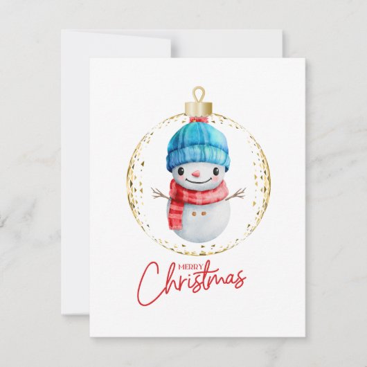 Weihnachtsfest Feiertagskarte (Vorderseite)