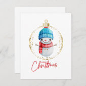 Weihnachtsfest Feiertagskarte (Vorne/Hinten)