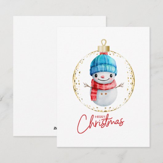 Weihnachtsfest Feiertagskarte (Vorne/Hinten)