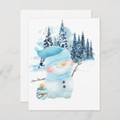 Weihnachtsfest Feiertagskarte (Vorne/Hinten)