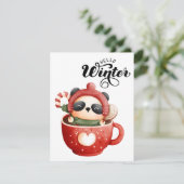 Weihnachtsfest Feiertagskarte (Stehend Vorderseite)