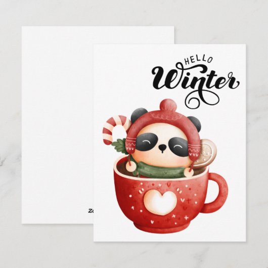 Weihnachtsfest Feiertagskarte (Vorne/Hinten)