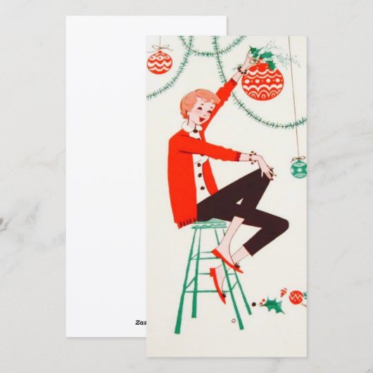 Weihnachtsfest Feiertagskarte (Vorne/Hinten)