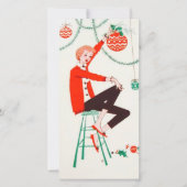 Weihnachtsfest Feiertagskarte (Vorderseite)