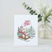 Weihnachtsfest Feiertagskarte (Stehend Vorderseite)