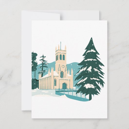 Weihnachtsfest Feiertagskarte (Vorderseite)