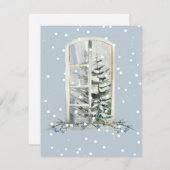 Weihnachtsfest Feiertagskarte (Vorne/Hinten)