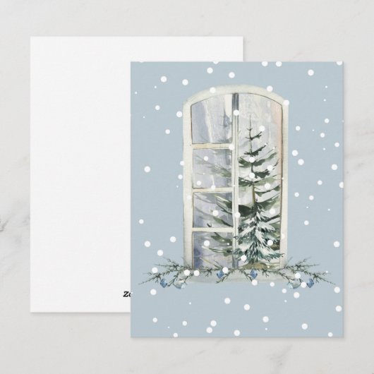 Weihnachtsfest Feiertagskarte (Vorne/Hinten)