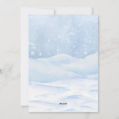 Weihnachtsfest Feiertagskarte (Rückseite)