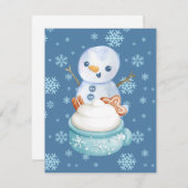 Weihnachtsfest Feiertagskarte (Vorne/Hinten)