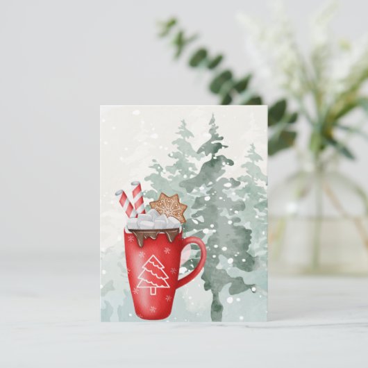 Weihnachtsfest Feiertagskarte (Stehend Vorderseite)