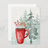 Weihnachtsfest Feiertagskarte (Vorne/Hinten)