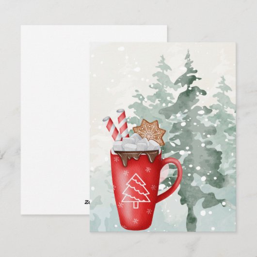 Weihnachtsfest Feiertagskarte (Vorne/Hinten)