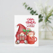 Weihnachtsfest Feiertagskarte (Stehend Vorderseite)