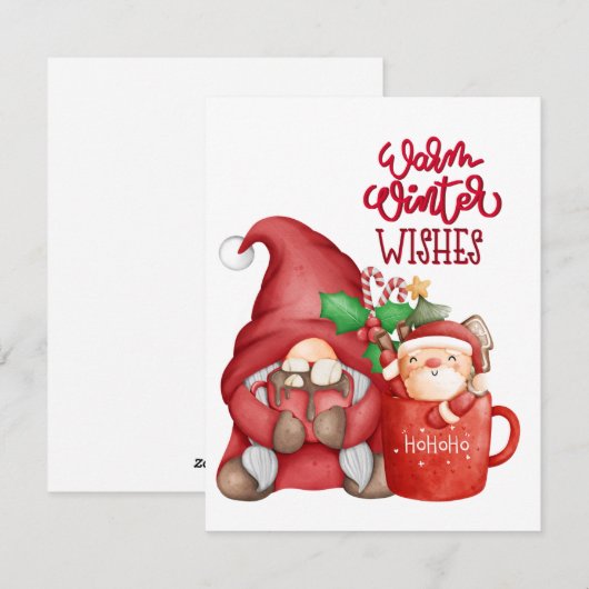 Weihnachtsfest Feiertagskarte (Vorne/Hinten)