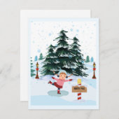 Weihnachtsfest Feiertagskarte (Vorne/Hinten)