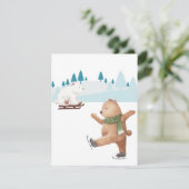 Weihnachtsfest Feiertagskarte (Stehend Vorderseite)