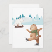 Weihnachtsfest Feiertagskarte (Vorne/Hinten)