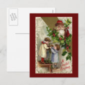 Weihnachtsfest Feiertagspostkarte (Vorne/Hinten)